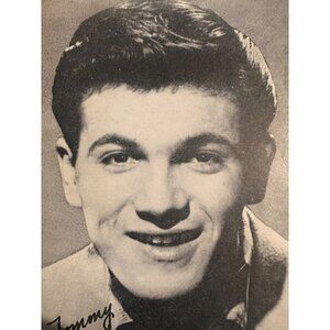 Vintage Tommy Sands Billboard Music Information Postcard 1960 Biography Print